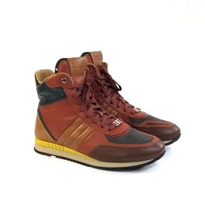 BALLY Asiaki Mens Colorblock High Top Sneakers Size 10 M